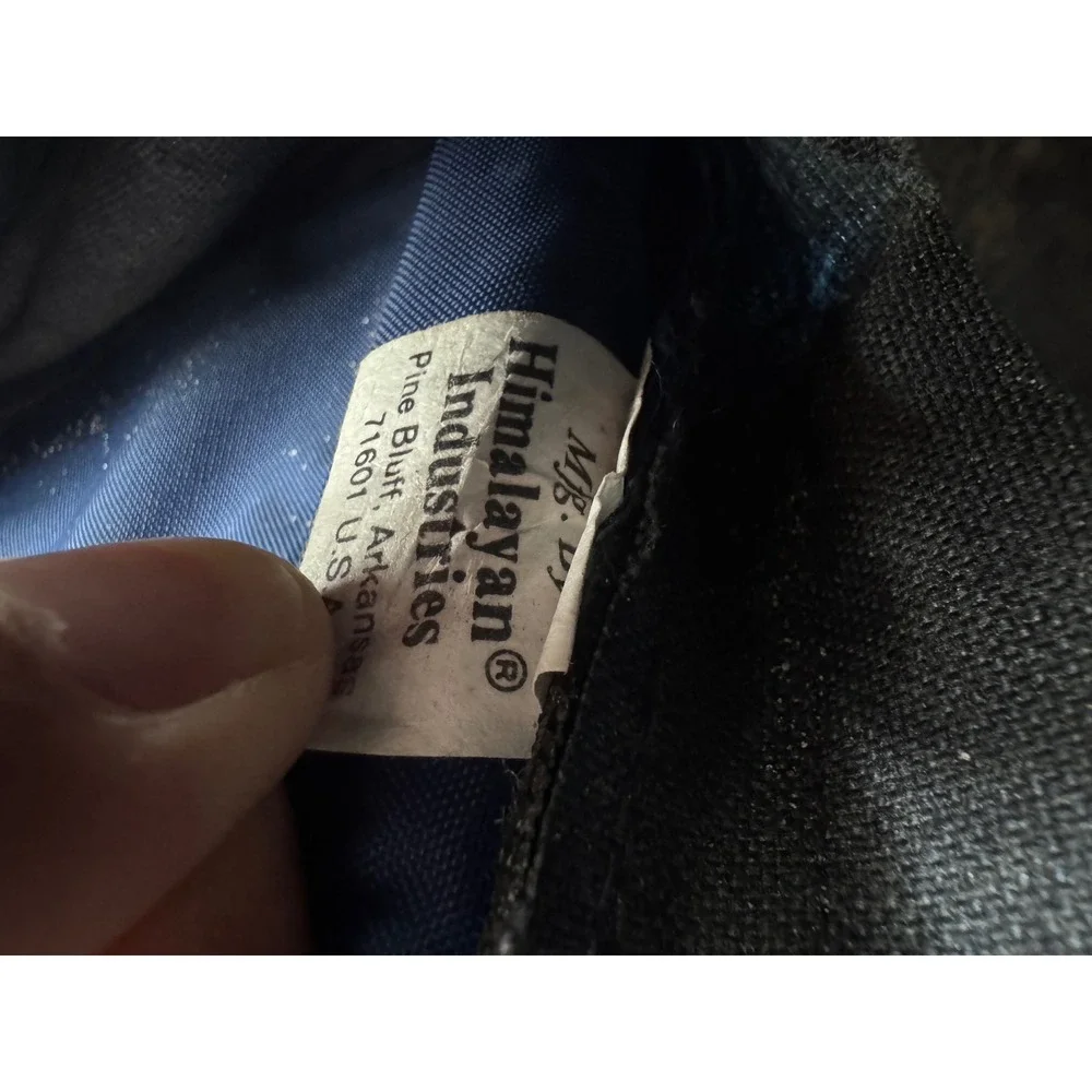 Vintage Himalayan Backpack Made in USA Blue Canvas Hiking‎ Daypack Large Pocket